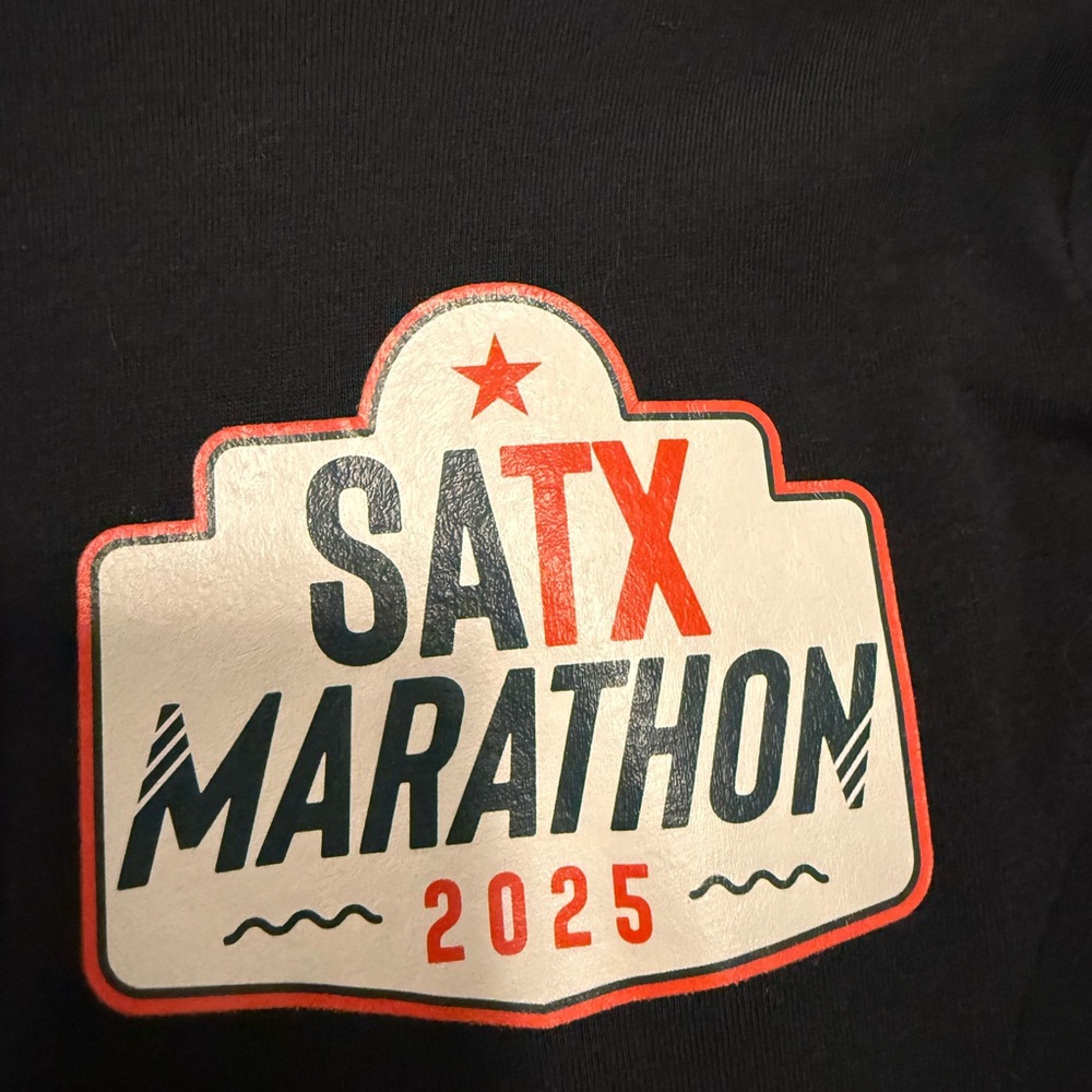 SATX Marathon 2025 Black T-Shirt